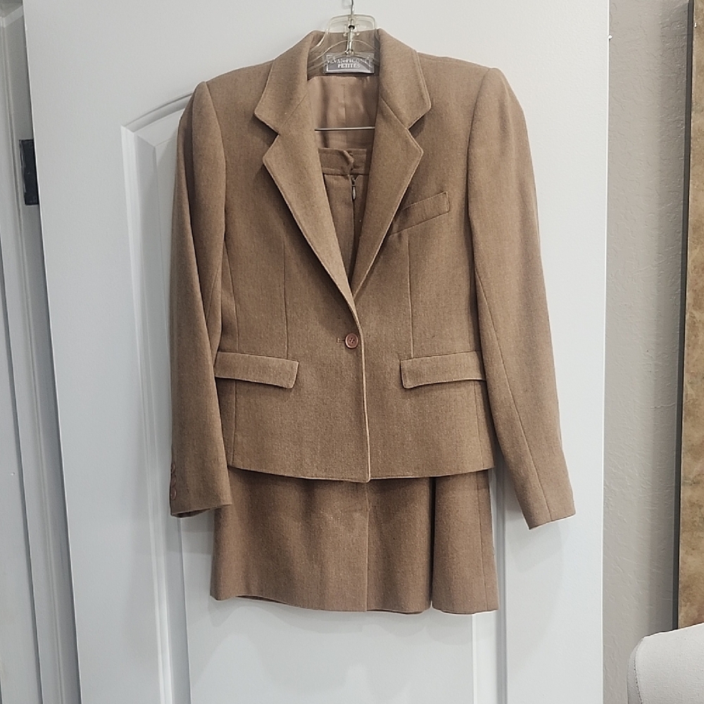 Evan Picone Brown Blazer and Skirt Set 2P